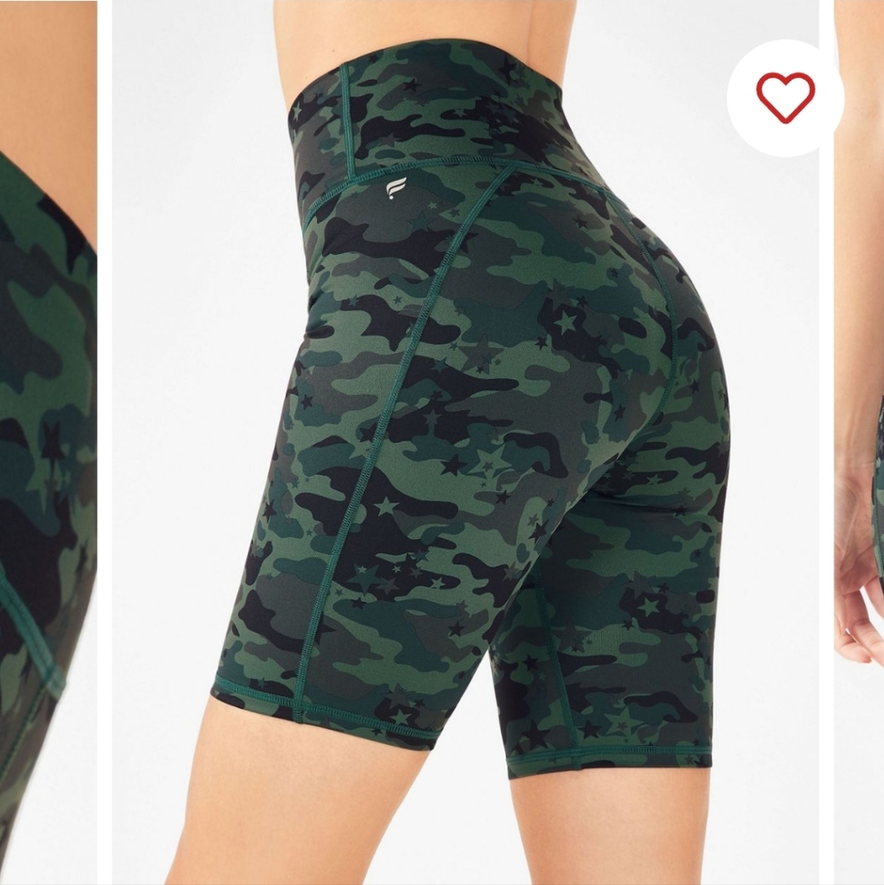 Fabletics High-Waisted 9" Printed Powerhold Short